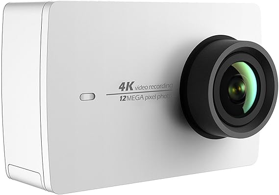 YI 4K Action and Sports Camera, 4K/30fps Video 12MP Raw Image with EIS, Live Stream, Voice Control White