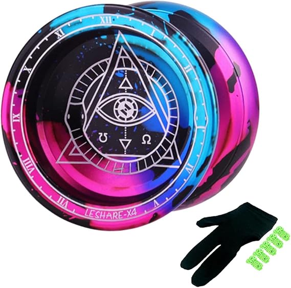 Professional Yoyo Alloy Non-Reactive Yoyo 10 Ball Bearing Yoyo Advanced Kids Beginner 5