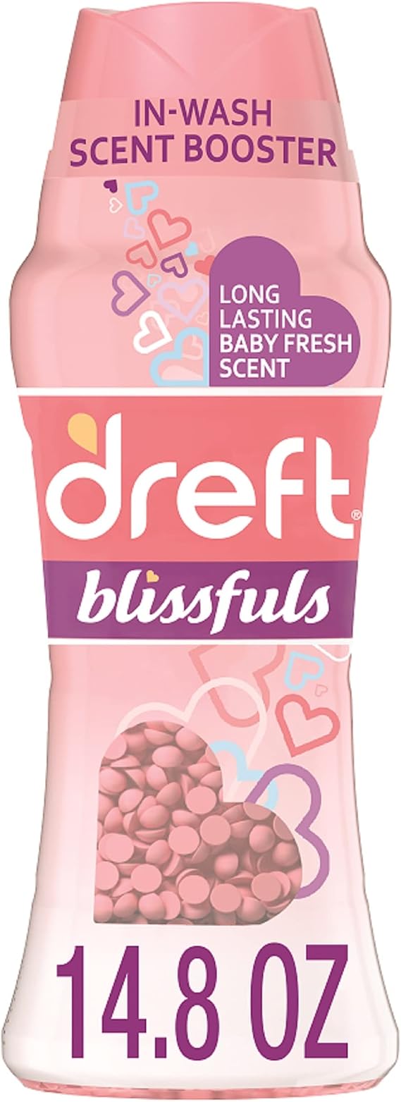 Dreft Blissfuls in-Wash Scent Booster Beads, Baby Fresh, 14.8 Ounce