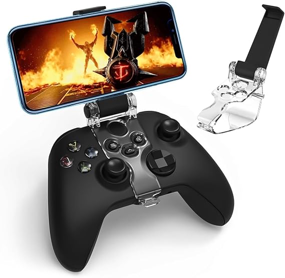 Sunmike Phone Mount Holder for Xbox Series X, Adjustable Mobile Gaming Clip