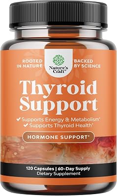 Herbal Thyroid Support Complex - Potent Kelp Iodine Supplement with L Tyrosine, Bladderwrack, Selenium & Pure Ashwagandha for Hormone Balance - Mood & Energy Dietary Pills - 120 Count