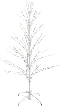 Pre-Lit Cascade Twig Tree Outdoor Christmas Decoration - 4' - Clear Lights