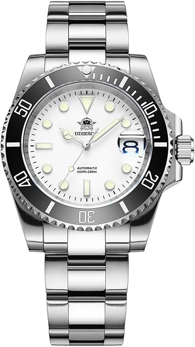 ADDIESDIVE Automatic Wristwatch for Men, Diver Watch 200M/300M, Mechanical NH35a, Stainless Steel Bracelet MY-H3-2