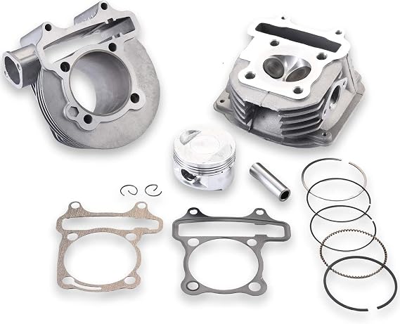 GY6 180cc Cylinder Head Kit Assy 61mm Big Bore with 69mm Valves for 152QMI 157QMJ Scooter Moped ATV Go Kart Quad