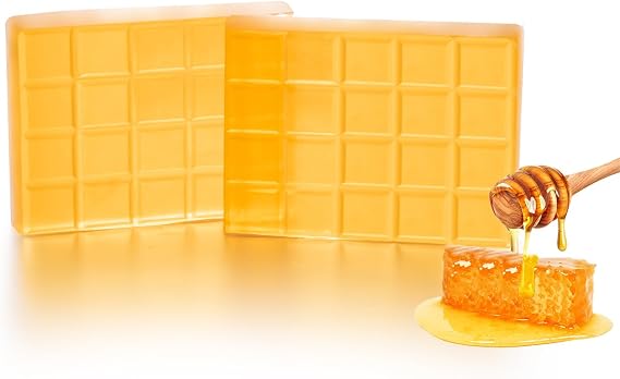 BEAUTI4U 2LB Honey Soap Base - Soap Making Supplies with Soap Making- Melt and Pour Soap Base- Soap Making Supplies Kit (PRE-Cut Block)