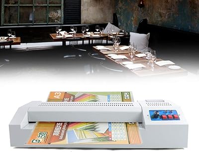 Thermal Hot Cold Film Laminating Laminator Machine 600W A3 A4 Rollers System Paper Photo Laminator Max. 13 Laminator Machine for A3A4 for Office, Home, School