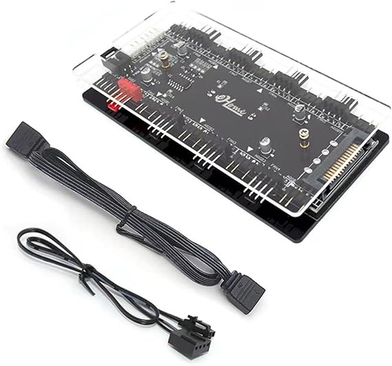 RGB Control Hub Converts 12V 4Pin to 5V 3Pin RGB Converter For PC Case Light
