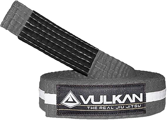 Vulkan BJJ Kids Belt Preshurunk Martial Arts Youth BJJ Belts for Girls & Boys with BJJ Ranking Stripes