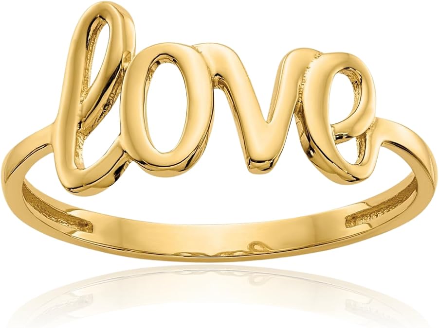 IceCarats 14K Solid Yellow Gold Statement Ring