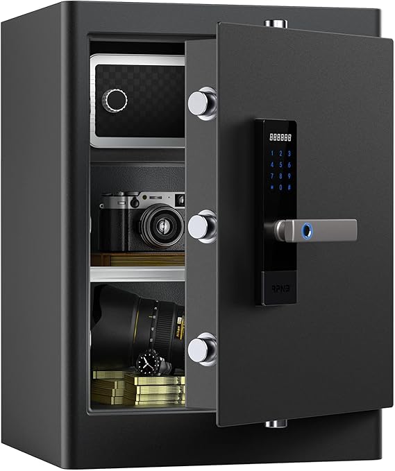 RPNB Home Safe Box,Large Personal Safe,Fingerprint Cabinet Safes,80 L