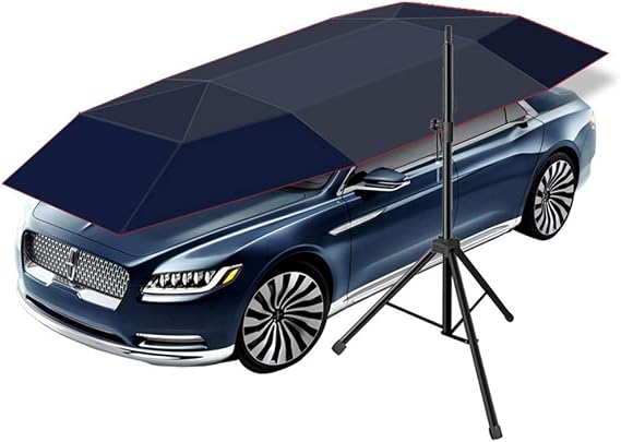 Fully Automatic Car Tent with Remote Control Folded Portable Car Shade Movable Carport Car Shield Automobile Protection Sun Shade