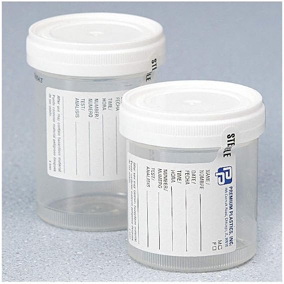 Specimen Container with Lid, 4 Oz, PK100