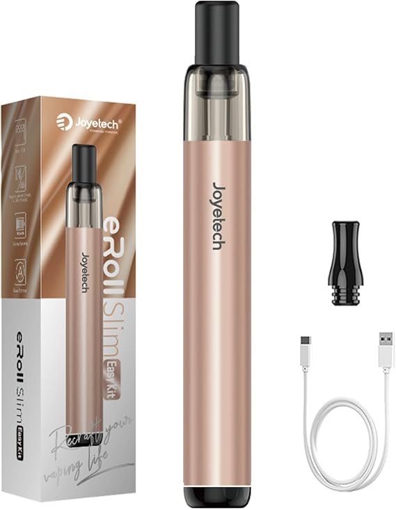 Joyetech eRoll Slim Easy Kit- No Nicotine/Nicotine Free (Gold)