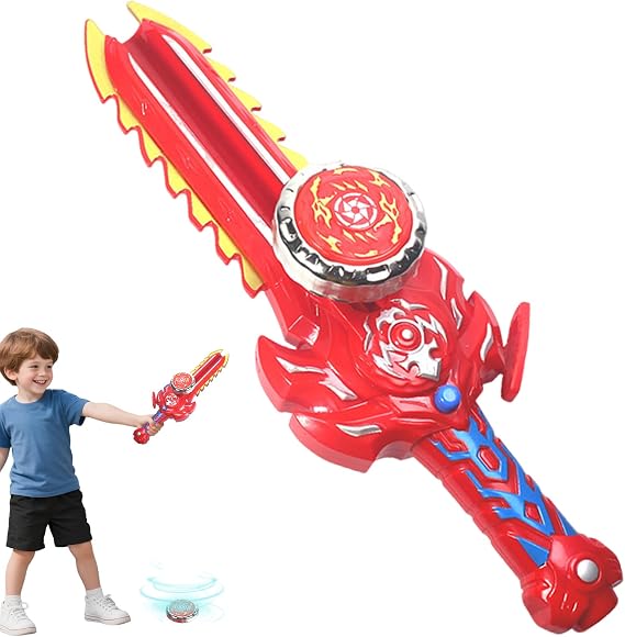 Top - Interactive Gyroscope Battle Toy, Light Up Sound Spinner with High Speed Rotation Mechanism, Activated Effects System, Ideal for Boys Girls Ages 6 Plus Playtime