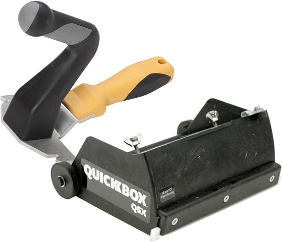 TapeTech QuickBox QSX 6.5" Fast Set Compound Flat Box with Wizard Compact Handle 8000TT