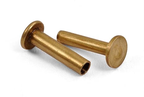 100 Pairs of Solid Brass Compression Rivets