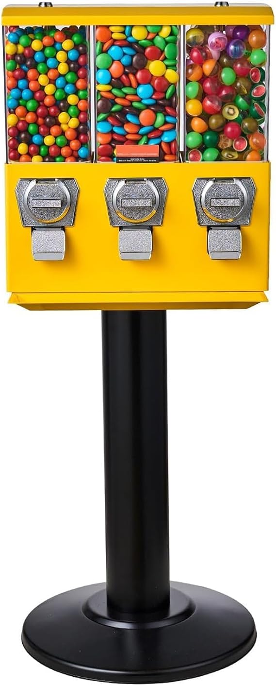 Commercial Coin Operated Vending Machine with Stand and Keys for Gumballs and Candy