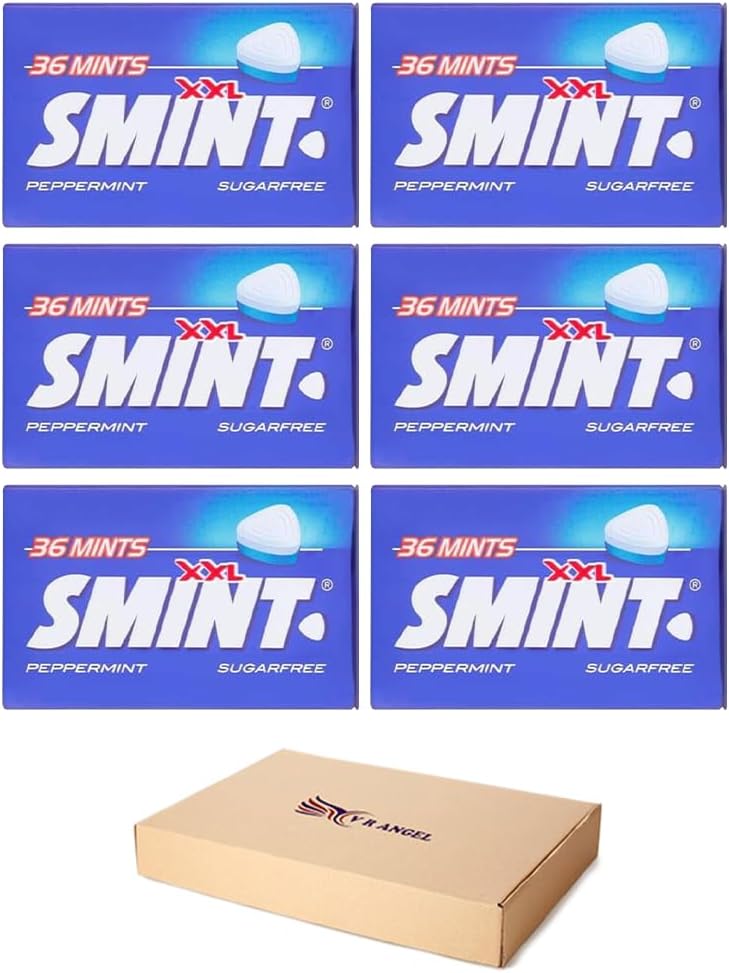 Smint Peppermint Mints XXL 6 Packs Convenient 25g Tins Sold By VR Angel
