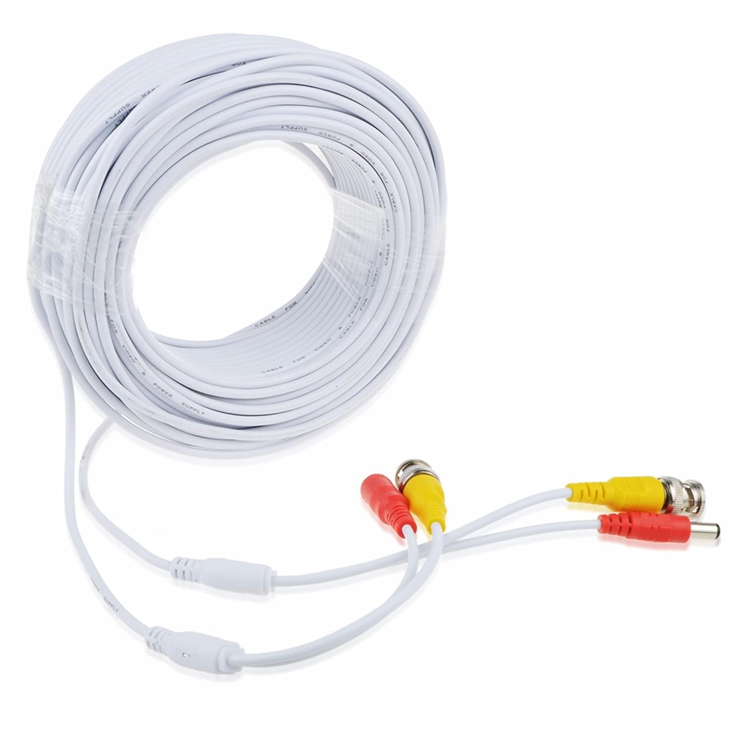 SLLEA 150ft White BNC Extension Cable Cord Lead Replacement for Night Owl HD Security Camera CM-PXHD50NW-BU