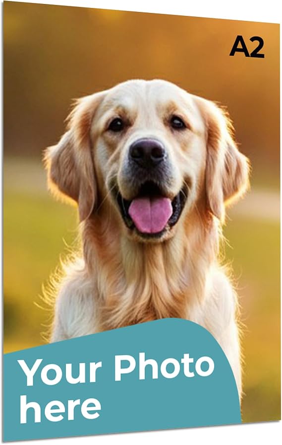Cimpress Personalised Photo & Text Poster, A2 (42 x 59.4cm)