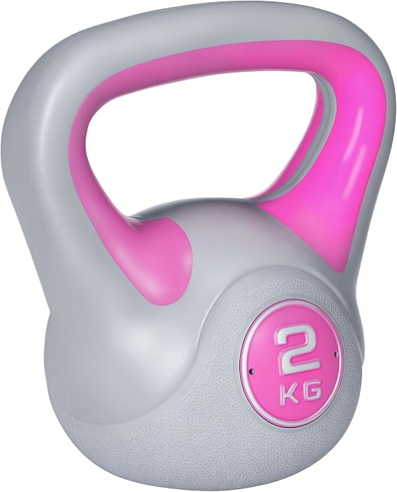 SPORTNOW 2-16KG Kettlebell with Handle for Home Gym | Kettle Bells, Weight Lifting, Strength Training