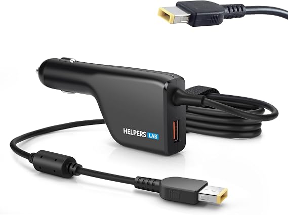 Laptop Notebook Car Charger Pc Supply Power source Compatible for Lenovo 20V 4.5A 3.25A 2.25A Flex ideapad ThinkCentre Thinkpad Flex Helix X1 Carbon Yoga Medion Akoya IdeaCentre Edge