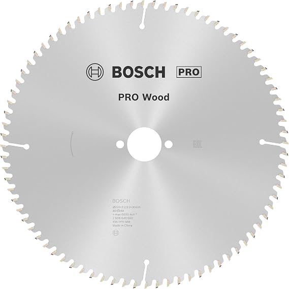 Bosch Professional - Optiline Serisi Ahşap için Daire Testere Bıçağı 250 * 30 mm 80 Diş