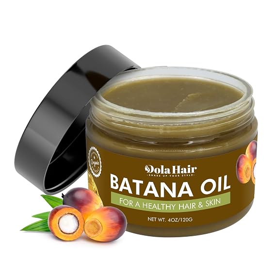 Dolahair Pure Batana Oil for Hair, Scalp & Skin, 100% Natural Elaeis Oleifera Kernel Oil, Deeply Nourishes Dry Hair, Helps Improve Softness & Shine,