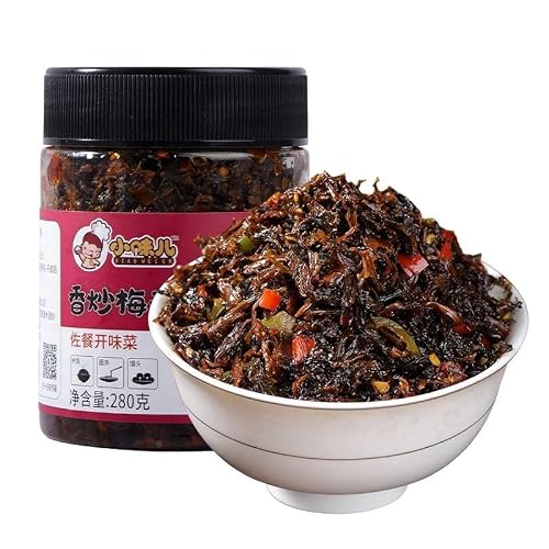 Zhacai Chinese Pickled Mixed Vegetables,Crispy Dried Gongcai,Pickles Cucumbers,Meigan cai,Home Cold Dishes,Chili Sauce,Side Dishes Food,Zhacai for Cooking,Flavoring,Snacking Meigan Cai,1 can