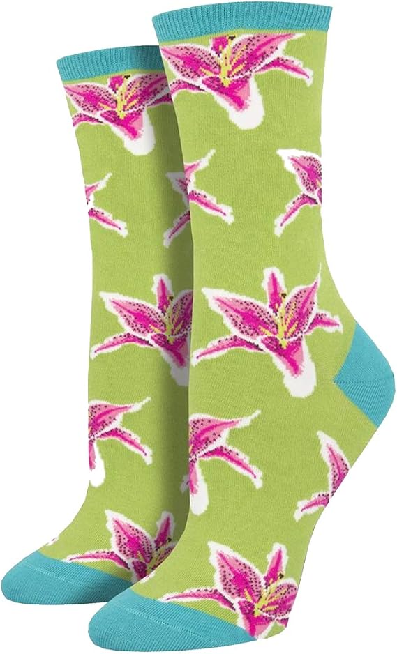 Lilies Crew Socks