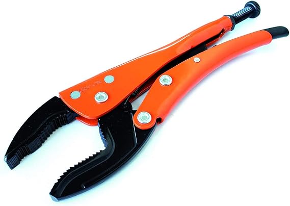 Grip-On 13112 12" Omnium Grip Locking Pliers, Nickel-Plated