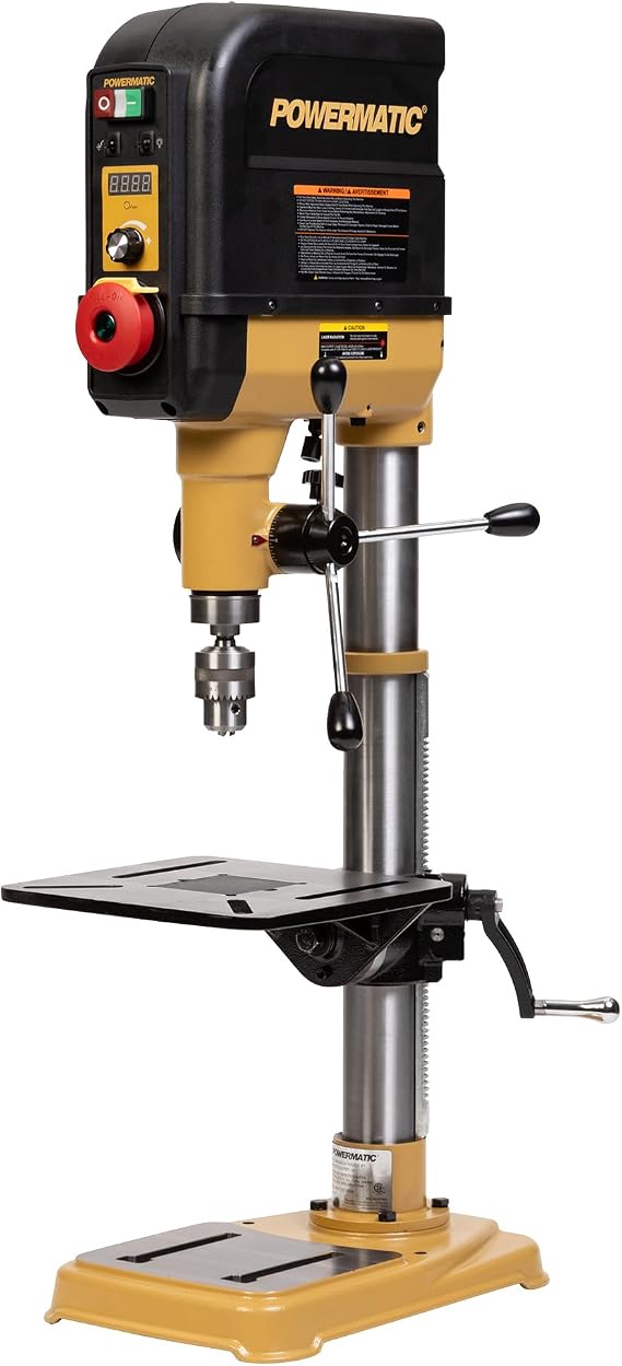 Powermatic 15-Inch Benchtop Drill Press, Variable Speed, 3/4 HP, 115V 1Ph (Model PM2815BT)