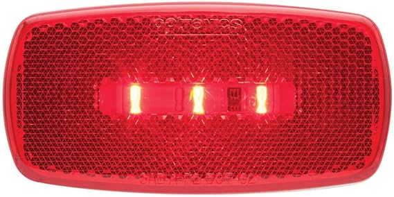 Optronics MCL32RS Surface Mount LED Marker Clearance Light with Reflex, Red