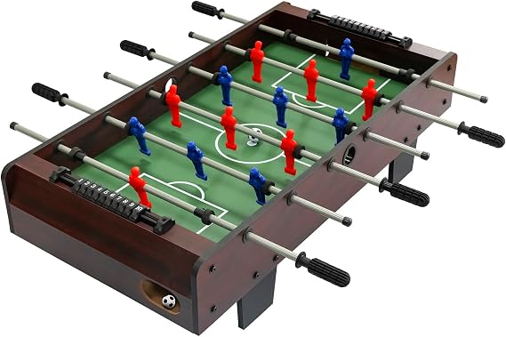 36 Inch Tabletop Foosball Game Set, Table Football, Tabletop Football Games, Durable Soccer Kit for Adults, Children, Families and Playrooms, Easy to Store
