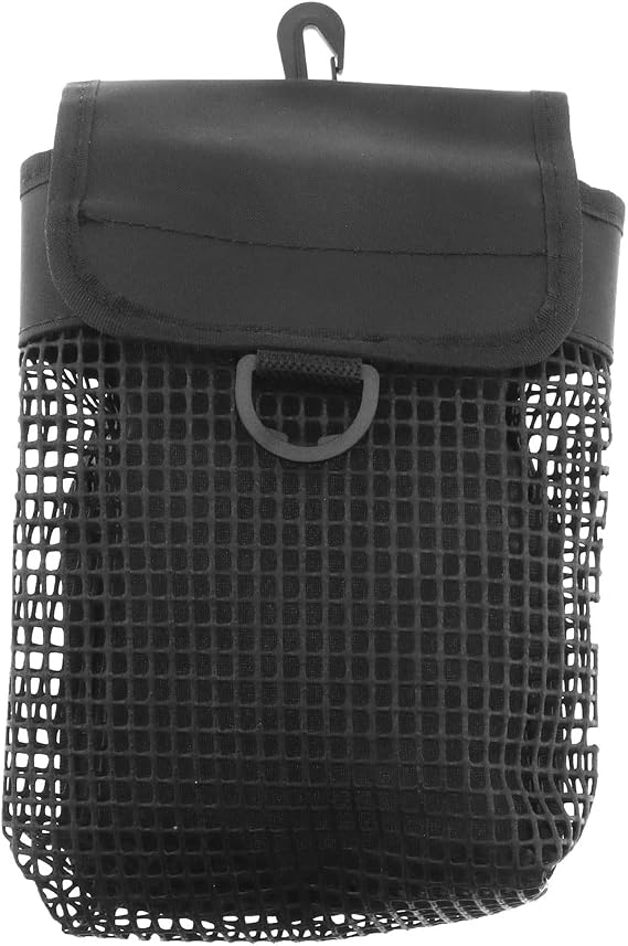 Mesh Diving Bag - Portable Heavy Duty Sports Bag for Outdoor Diving Equipment - Lightweight With Buckle (Black)