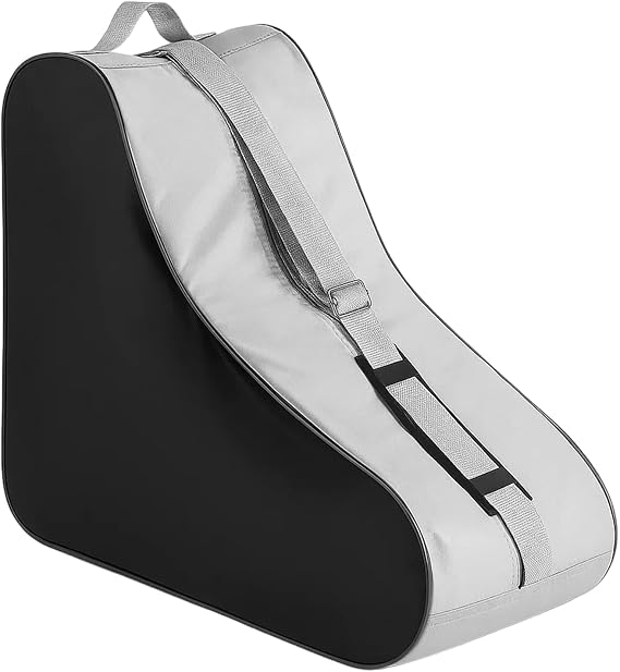 Roller Skate Bag, Ice Skate Bag for Skating Enthusiasts, Durable Storage and Transport Solution for Roller and Ice Skates, Black Design