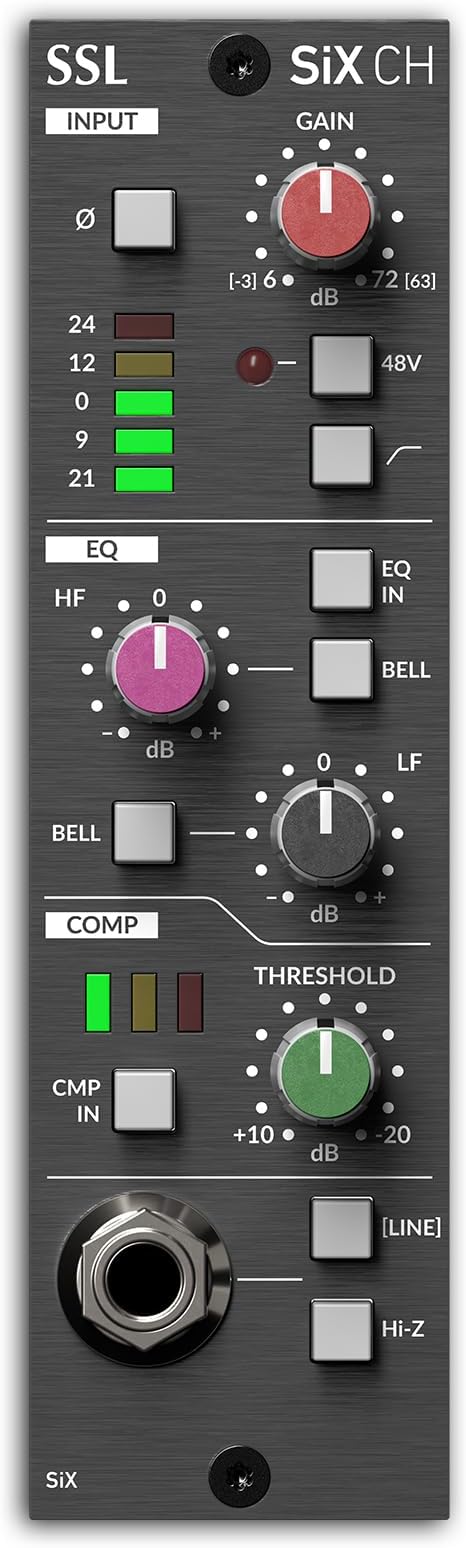 Solid State Logic SiX Channel Strip 500 Series