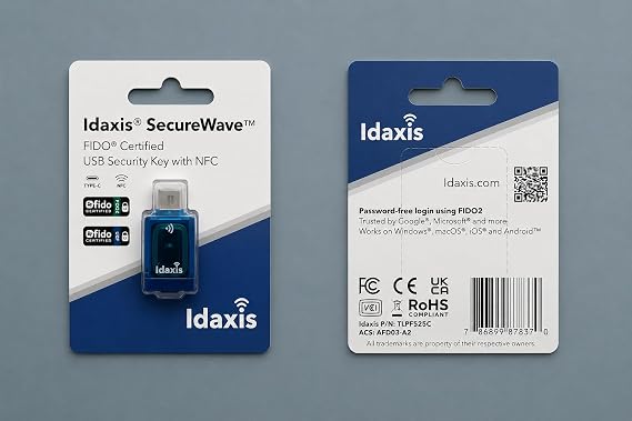 Idaxis SecureWave USB-C NFC FIDO2 Security Token
