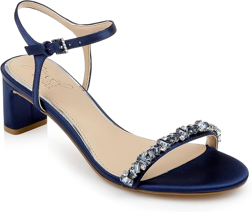 Jewel Badgley Mischka Dagny Strappy Low Block Heel