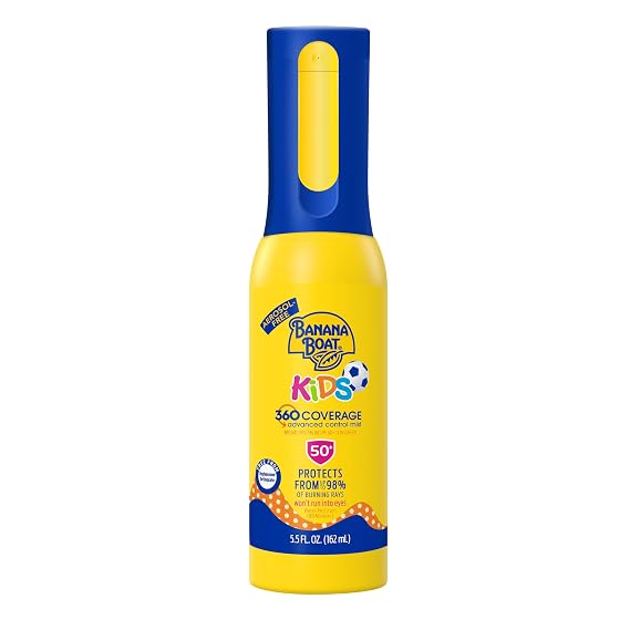 Banana Boat 360 Coverage Kids Sunscreen Mist SPF 50+, 5.5 Fl Oz