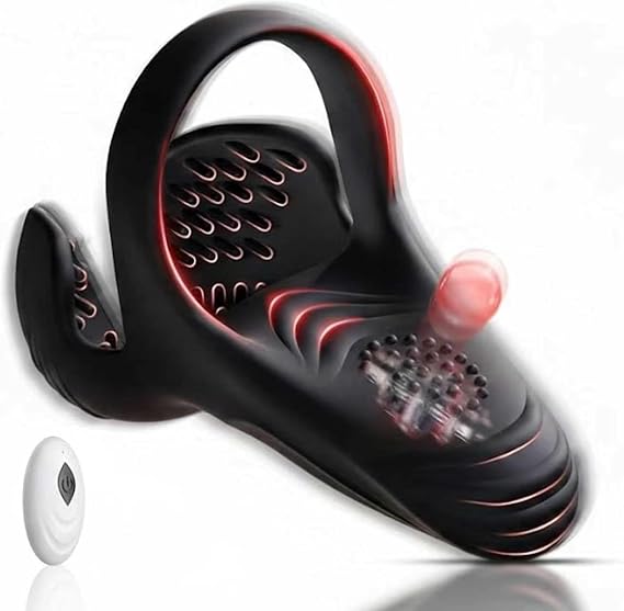 Juguet Xeso para Mujer 2026 Dual Motor Remote Prostate Device Tools, 2in1 Dual Ring Rechargeable Cordless Prostate,9 Vibrates,Suitable for Men's Relaxation, Women's Couples 8i5ig10