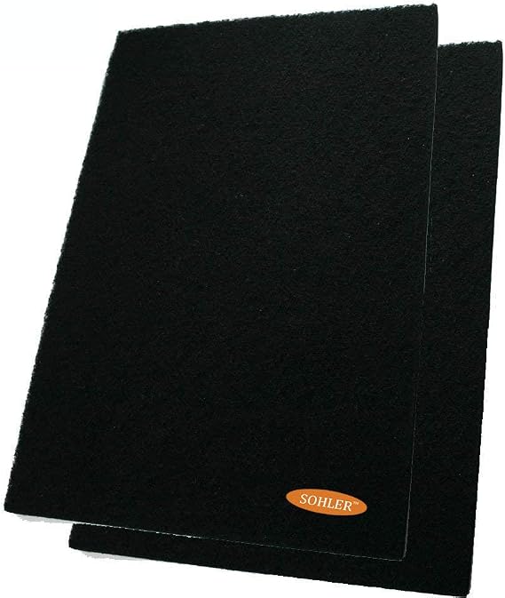 2 x Odor Control Activated Carbon Charcoal Cut-to-fit Replacement filter Pad Sheet 17.5"x 11.8" for Air Purifiers