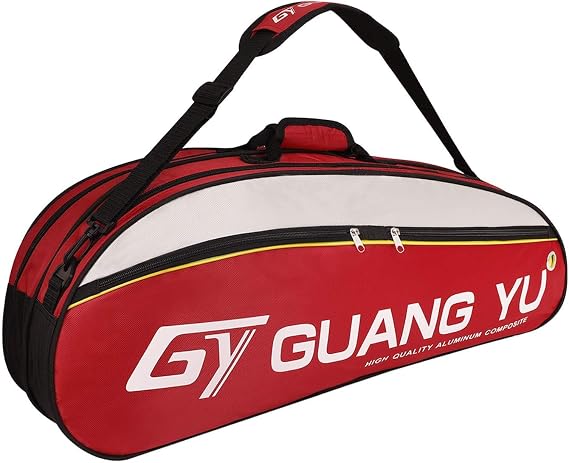 Waterproof Badminton Racket Bag Cover 6 Racquet Hand Bag Tennis Shoulder Bags Sports Unisex Design for Men, Women and Adults