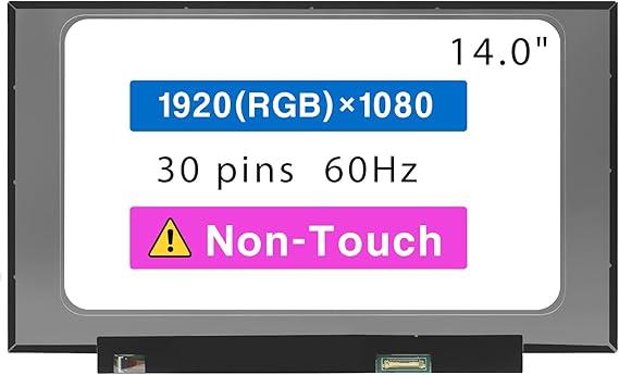 14.0" Screen Replacement for HP 14-DQ 14T-DQ 14-DQ2053CL 14-DQ4035CL 14-DQ4045CL 14-DQ1043CL 14-DQ1033CL 14-DQ0005CL 14-DQ2055WM L61946-001 M13563-001 FHD 1920 * 1080 Non-Touch LCD Display Panel