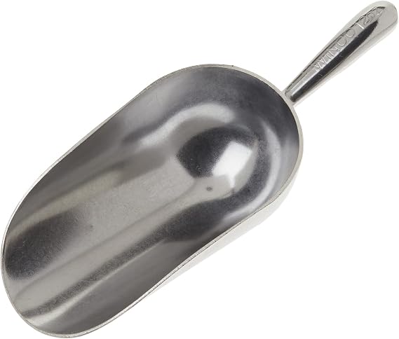 Winco Aluminum Utility Scoop, 12-Ounce, Medium | Or candy, Restaurant service, Great for Ingredients, Ice, Portioning and Food Preparation
