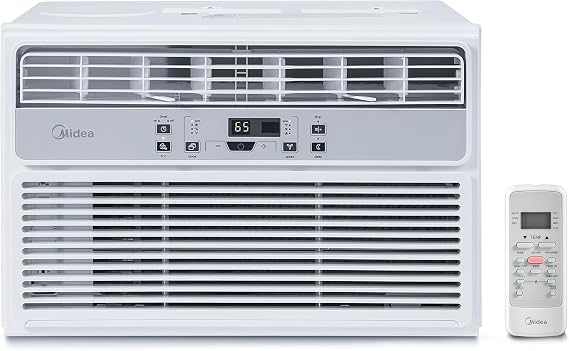 Midea 12,000 BTU EasyCool Window Air Conditioner, Dehumidifier and Fan - Cool, Circulate and Dehumidify up to 550 Sq. Ft., Reusable Filter, Remote Control