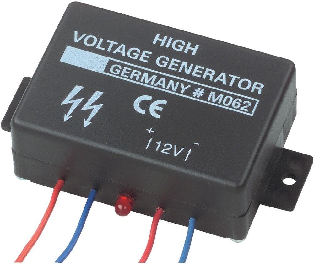 Kemo M062 Mini Electric Fence High Voltage Generator, 9–12 V DC, Pulsating, Low High Voltage of 1,000 V, Small Animal Electric Fence, Burglary Protection