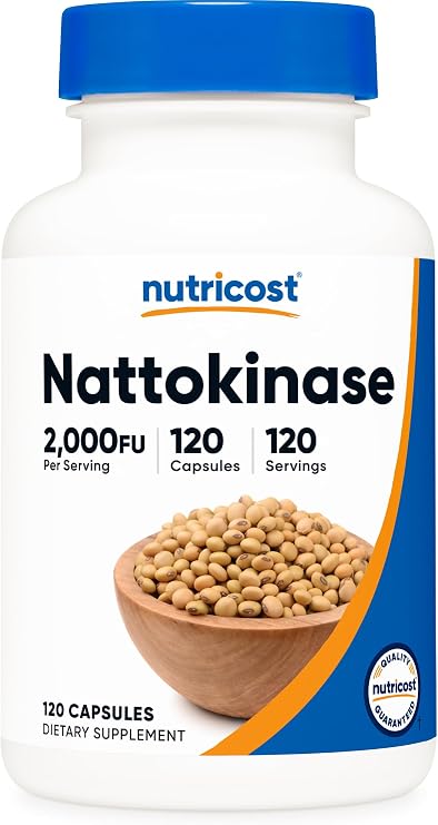 Nutricost Nattokinase 2,000FU, 120 Capsules, Gluten Free, GMO-Free