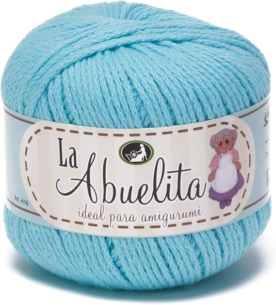 La Abuelita - 100% Cotton Yarn (50grams) - Ideal for Amigurumi - 74 Aqua