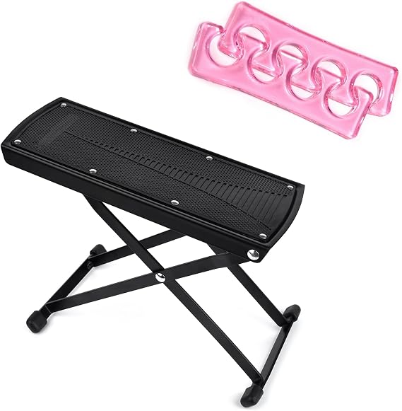 KADS Pedicure Foot Rest with Toe Separator, Adjustable Foot Rest for Easy at Home Pedicures, No More Bending or Stretching Pedicure Tools, Non-Slip Sturdy Legs, Beauty Kit